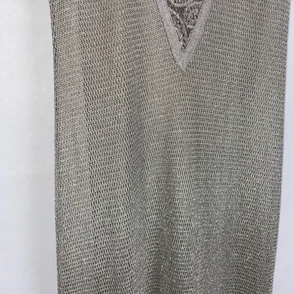 Damianou Vintage Metallic Formal Sleeveless Maxi Dress size Small EUC - Picture 3 of 8